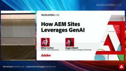 Adobe Experience Manager Sites에서 GenAI를 활용하는 방법