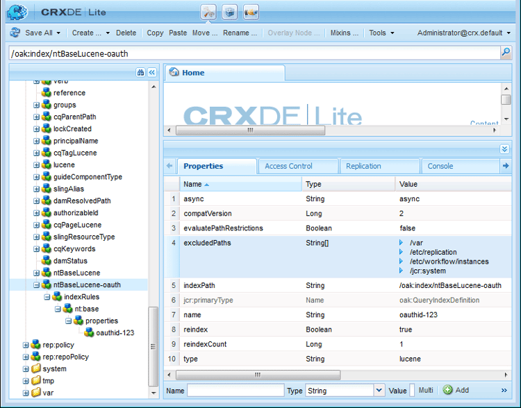 graniteoauth-crxde