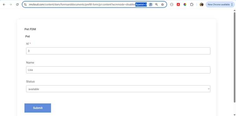 양식 미리 채우기