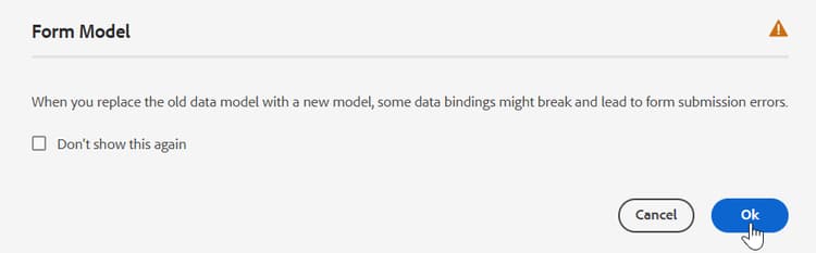 경고 대화 상자