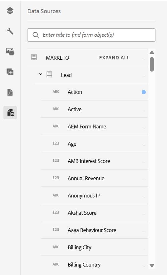 Marketo 데이터 Source