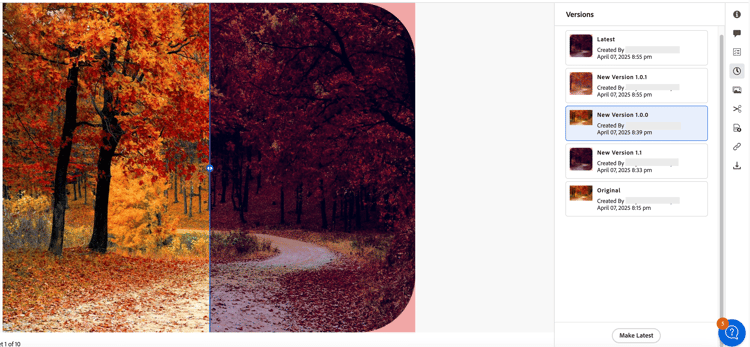 자산 버전 비교