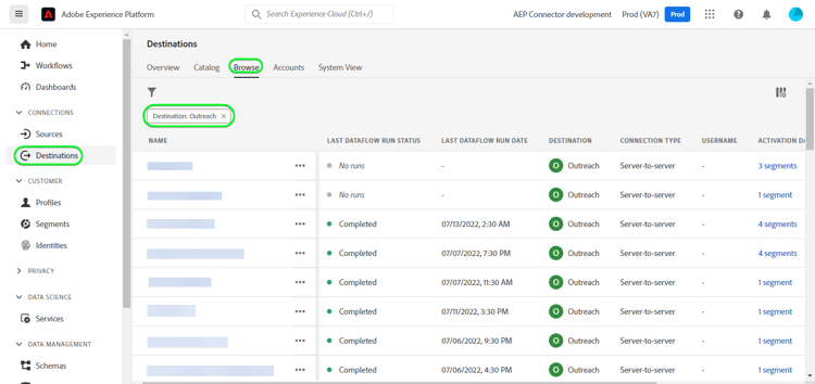 검색 대상을 표시하는 플랫폼 UI 스크린샷입니다.