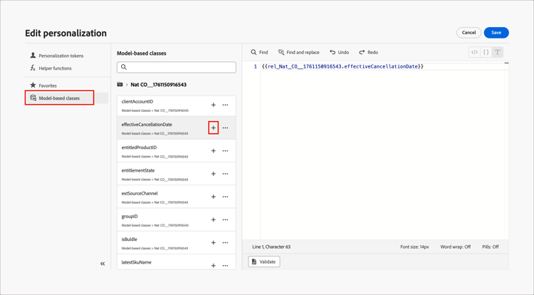 Personalization 편집기 - 모델 기반 클래스 - 사용자 지정 개체 필드 추가