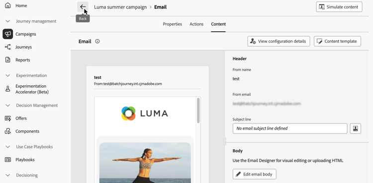 뒤로 버튼을 표시하는 이미지