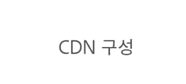 CDN 구성 탭