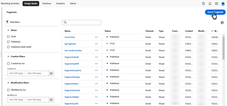 조각 만들기 단추