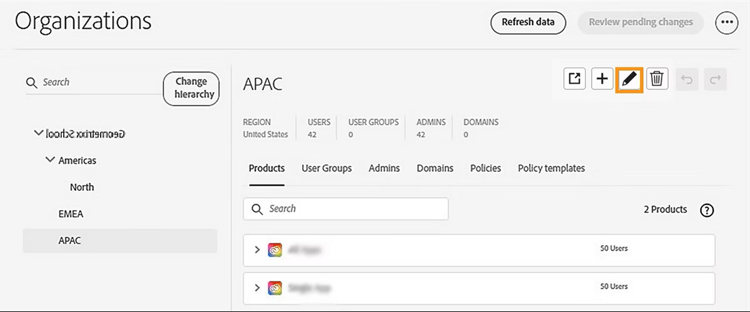 조직 이름 바꾸기