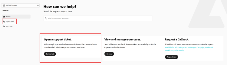 Experience league 티켓 열기