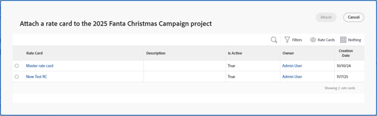 요금 카드 상자 첨부