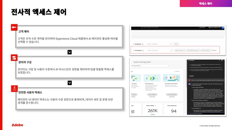 액세스 제어의 스크린샷