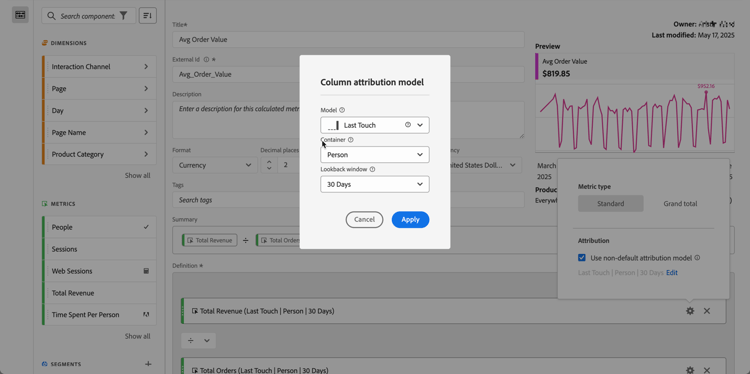 Metrisch type en attributie