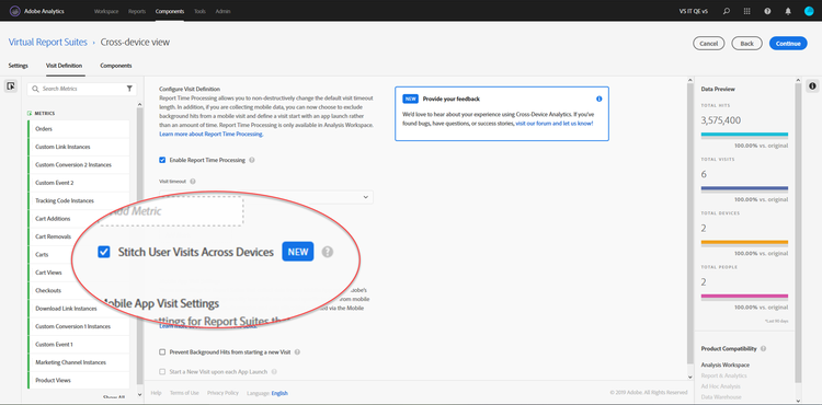 CDA checkbox