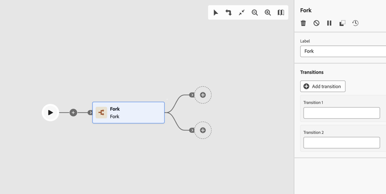 het schermschot van de de activiteitenconfiguratie van het de vork van het Werkschema