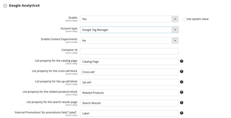 Googles Analytics4 - het accounttype van de Manager van de Markering van Google