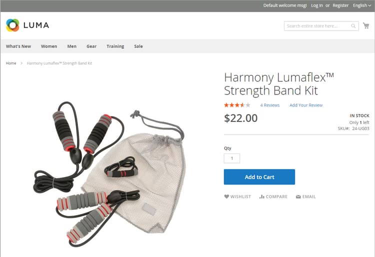 Voorbeeld van in Voorraad, slechts 1 verlaten