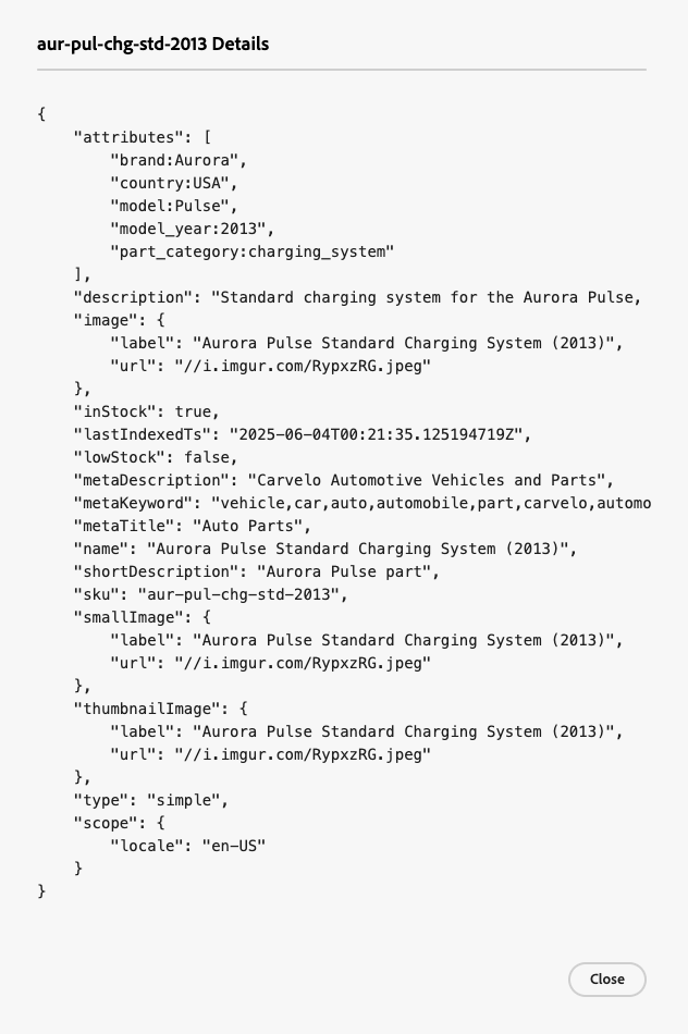 Syncd de Details van het Product