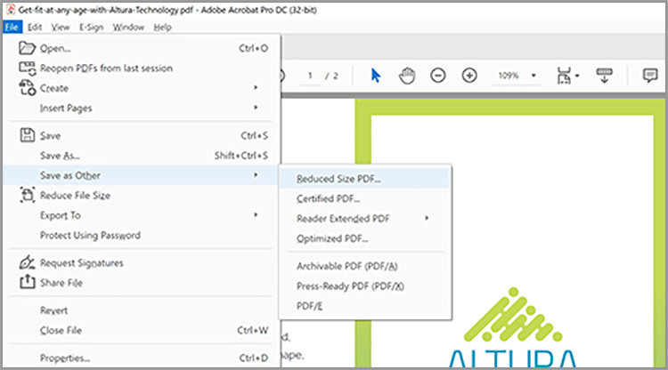 Screenshot van de Eigenschappen van het Document