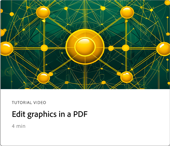 Afbeeldingen in een PDF bewerken