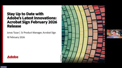 Nieuwe functies - Acrobat Sign Release 2026