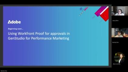 Workfront Proof gebruiken voor goedkeuringen in GenStudio for Performance Marketing