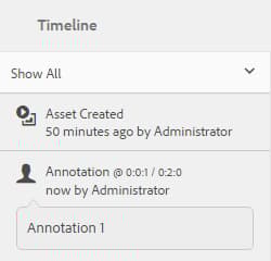 Annotaties van de Mening en de details in de chronologie