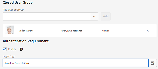 laat en selecteert login pagina toe om te tonen wanneer de gebruiker tot omslag