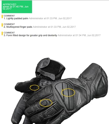 Annotatie en revisiestatus op geproduceerde PDF