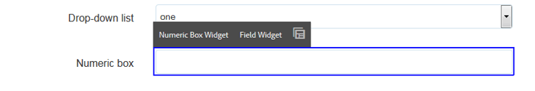 de toolbar van de Component