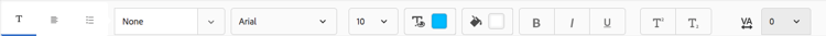 de toolbar van de Paragraaf