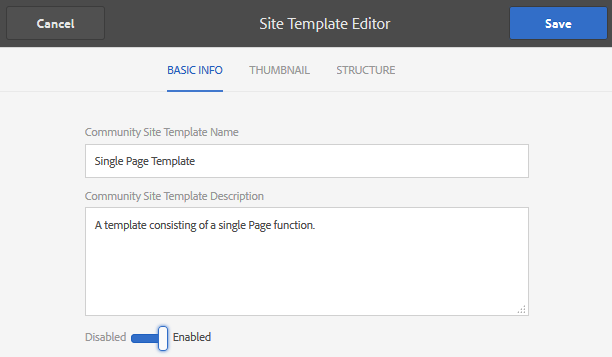 site-template-editor