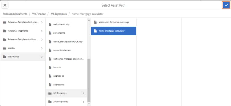 selectassetpath