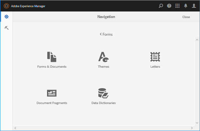 AEM Forms Console