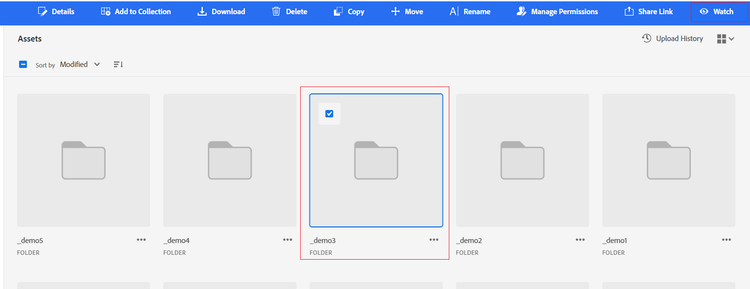 Meldingen in Assets Essentials