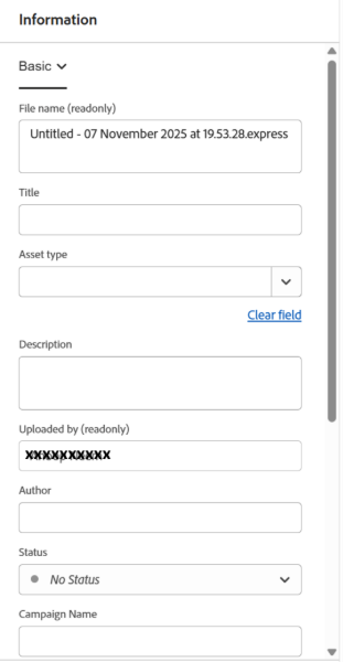 Cascading Metadata de Output van de Vorm