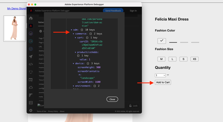 AEP Debugger toe:voegen-aan-Kaart gebeurtenis-Gegevens