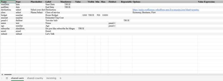 Opiniepeiling spreadsheet