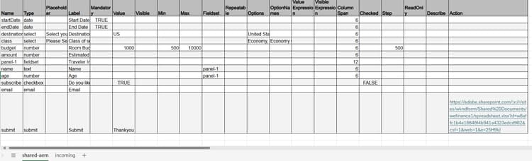 Verbinding een spreadsheet