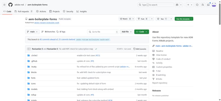 AEM Forms Boilerplate Malplaatje