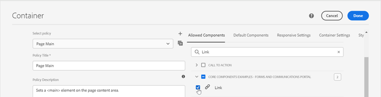 de Selectie van het Beleid
