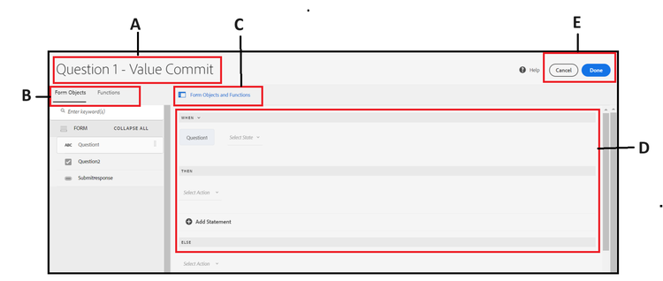 Gebruikersinterface van regeleditor