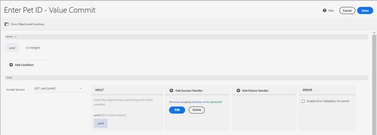 vastgestelde drop-down waarde