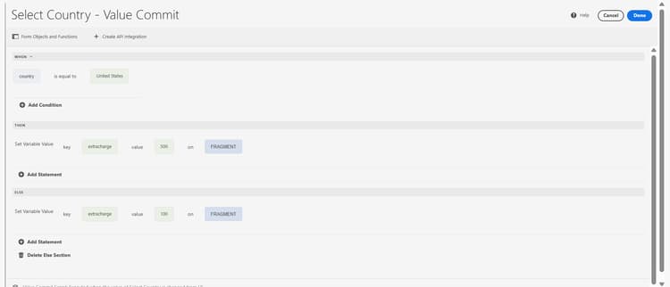 vastgestelde veranderlijke waarde