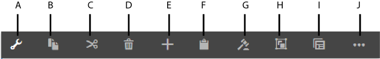 de toolbar van de Component in de aanraking UI