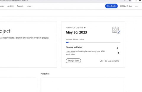 Go-live widgetovergangen