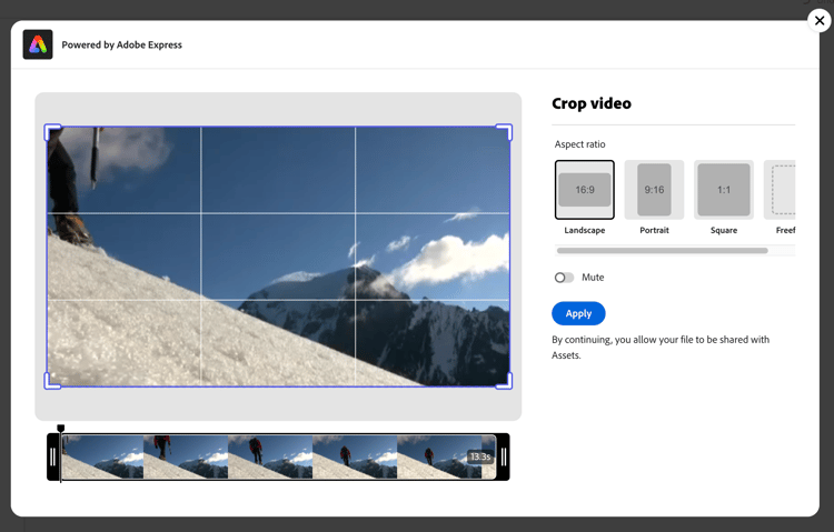 gewas video met Adobe Express
