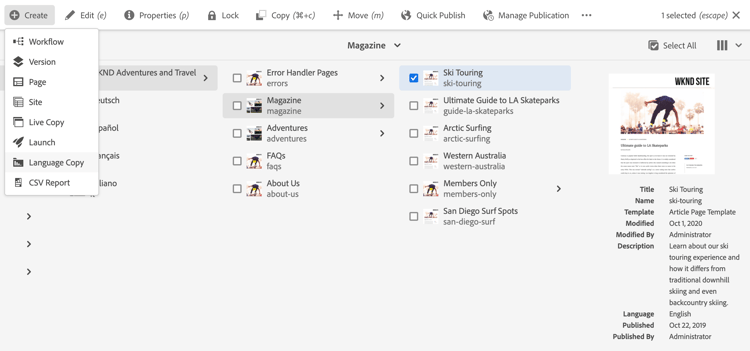 creeer taalexemplaar van tovenaar