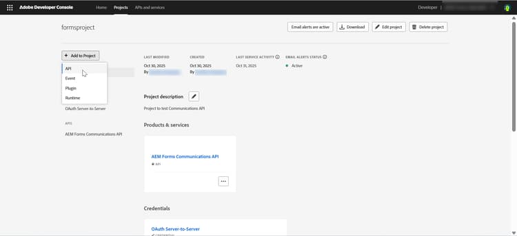 voeg API aan bestaand Project