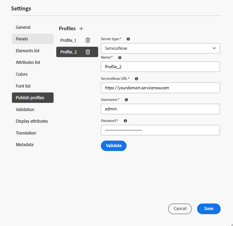 ServiceNow publiceert profiel