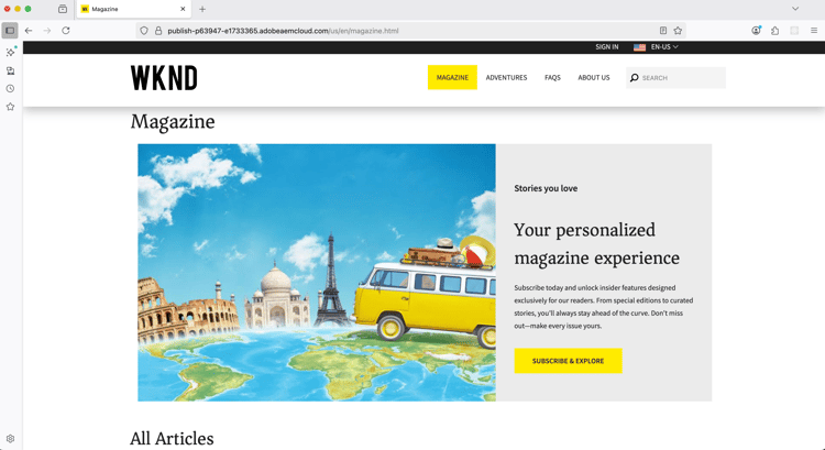 ​ Tijdschrift - Abonneren hero ​